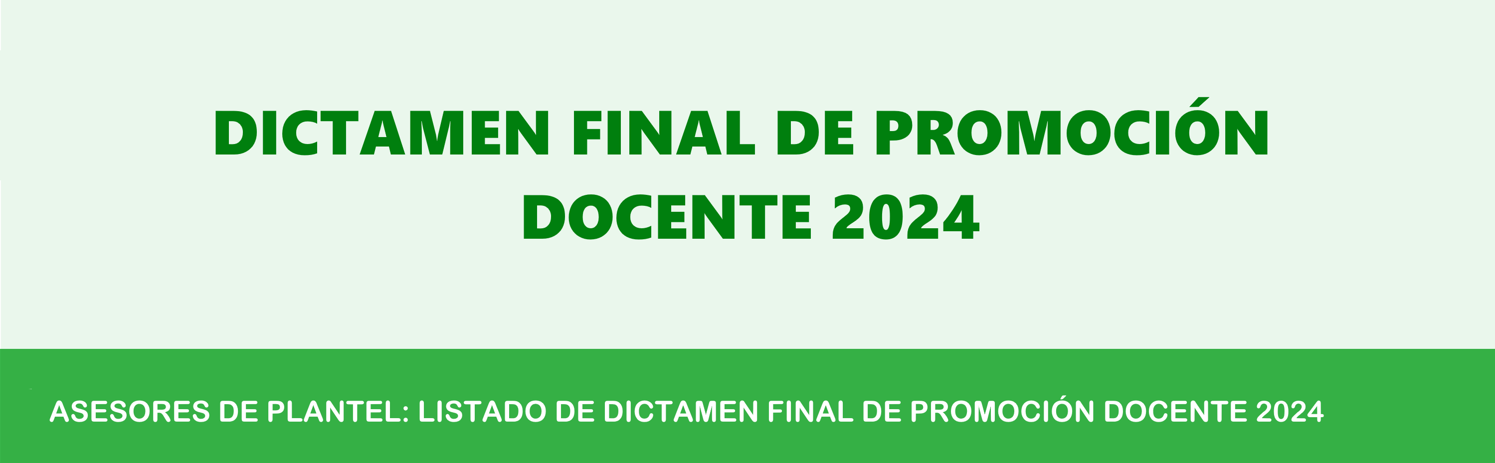 DICTAMEN FINAL DE PROMOCIÓN DOCENTE 2024