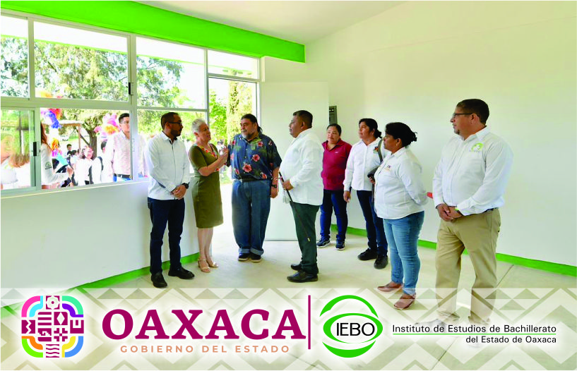 Inauguran aulas y baños en el Plantel 03 “San Pedro Ixtlahuaca” del IEBO