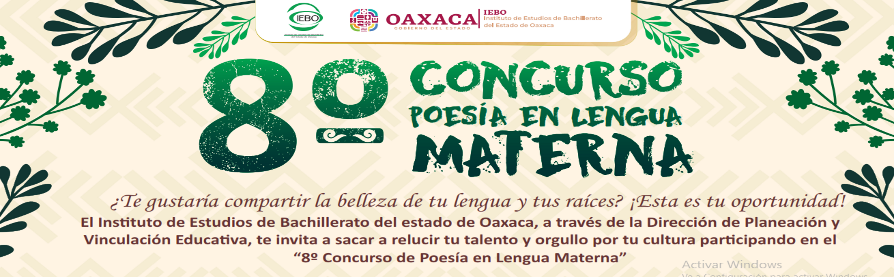 8° Concurso de poesía en lengua Materna